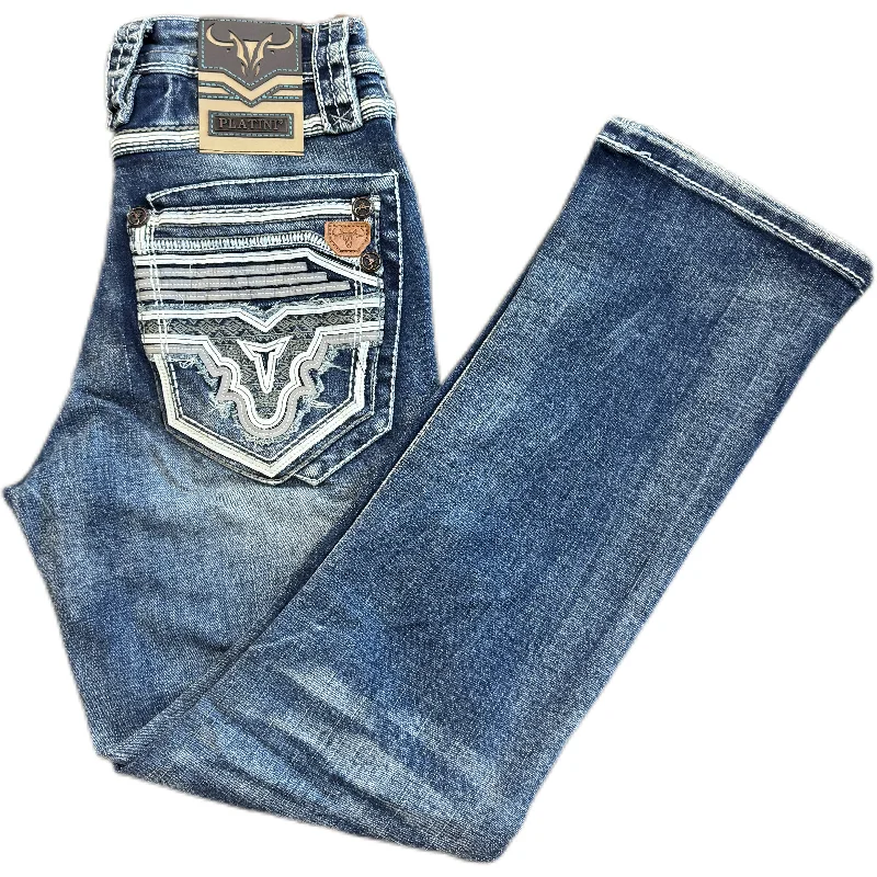 Street Fashion Triple Stitch - Blue
