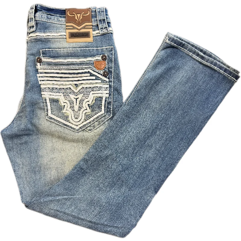 Designer Style Triple Stitch - Medium Wash