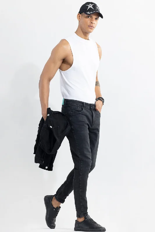 Vizer Ash Black Skinny Jeans