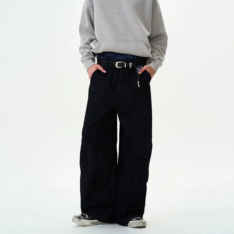 Weekend Comfort Wide-Leg Denim Pants