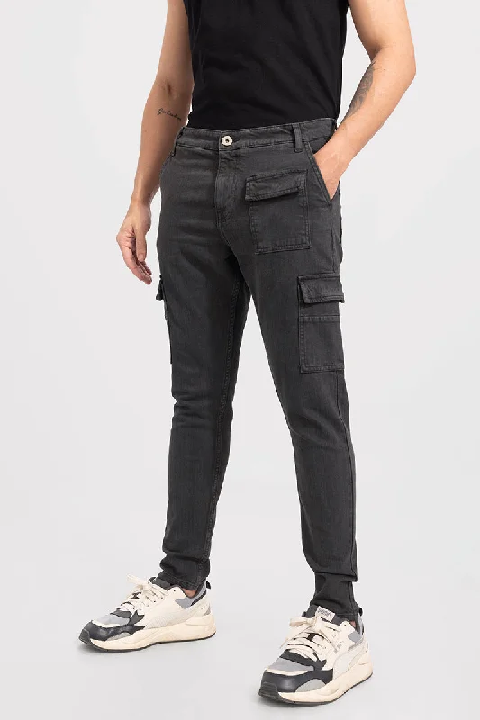 Minimal Classic Xavie Grey Cargo Jeans