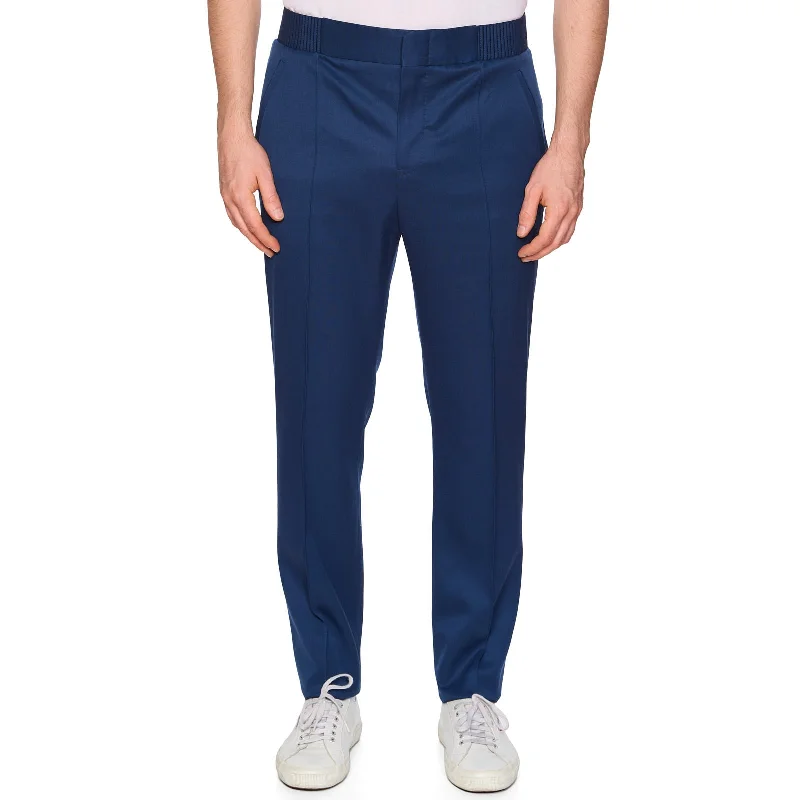 Fresh And Natural BERLUTI Paris Blue Wool JoggPants Pants EU 50 NEW US 34 Slim Fit