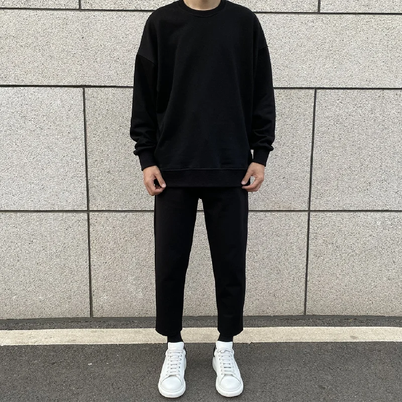 Timeless Outfits Black Cropped Slim Fit Pants