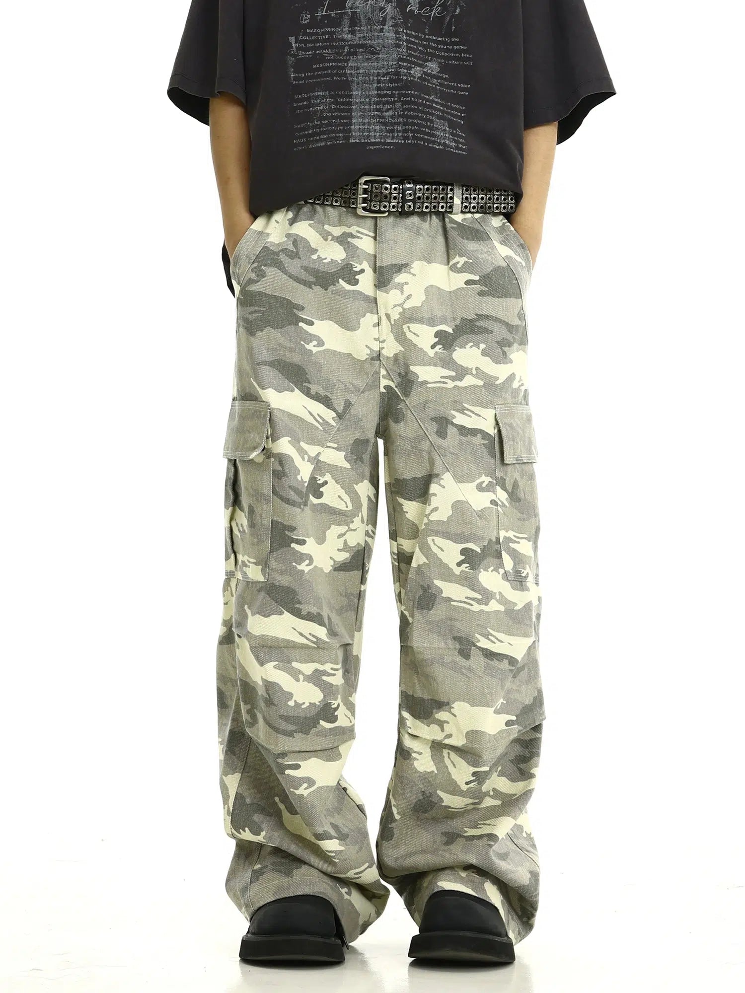Soft Relaxation Wear Camouflage Cargo Pants
