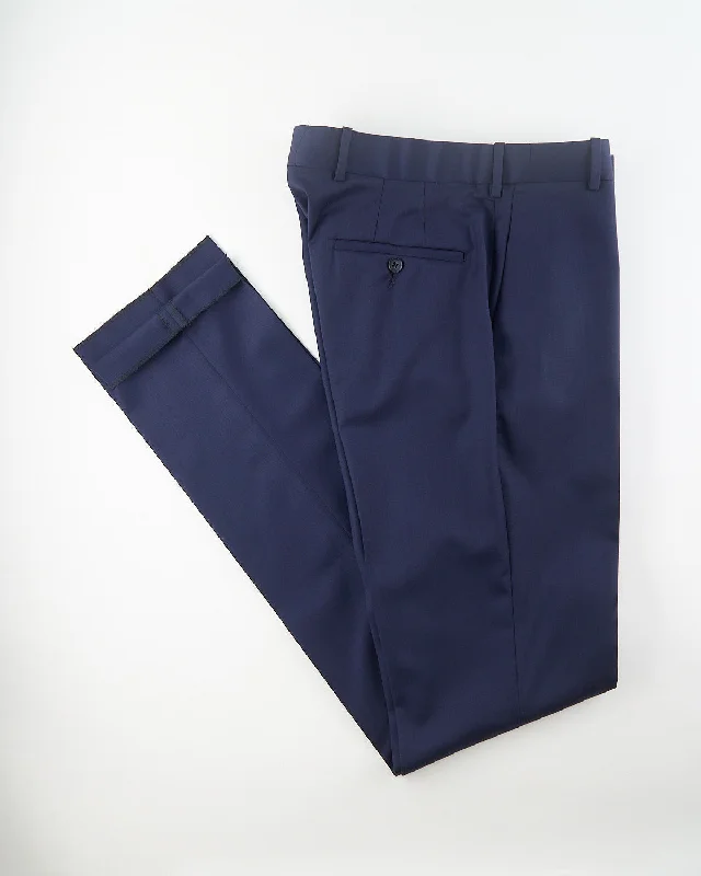 'Ash' Super 100S  Blue Wool Pant