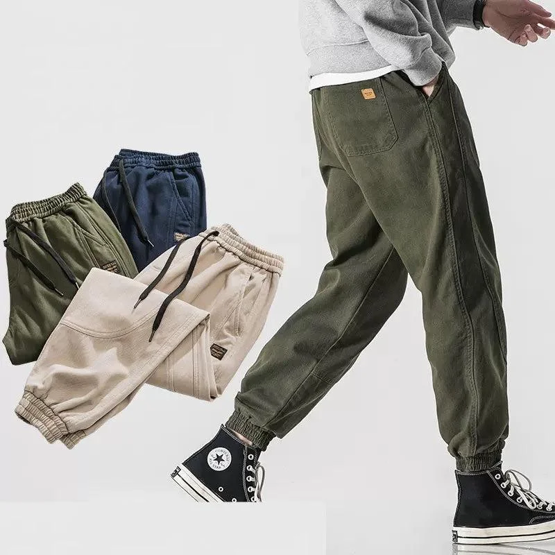 Youthful Vitality Drawstring Elastic Waist Beam Pants