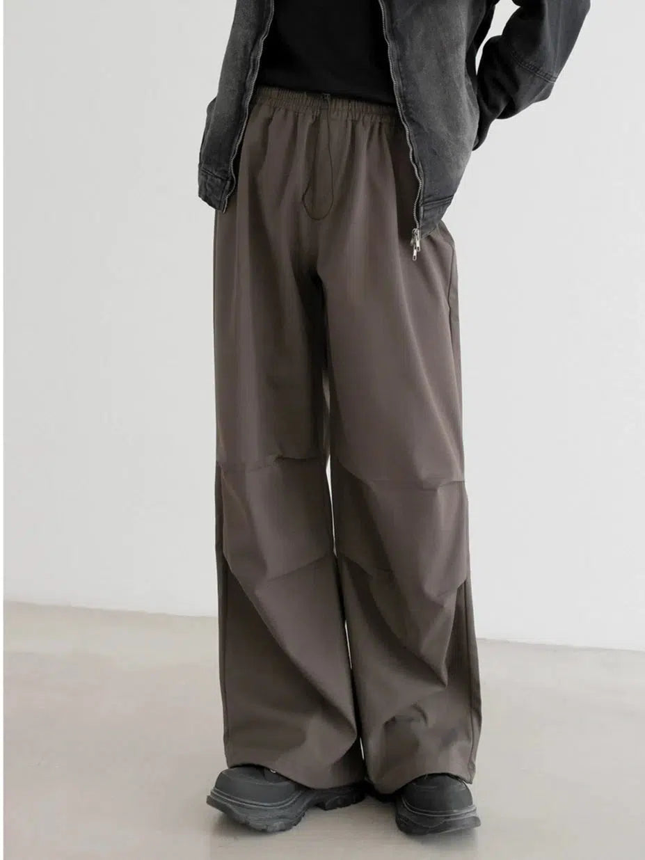 Classic Drawstring Elastic Waist Paratrooper Pants