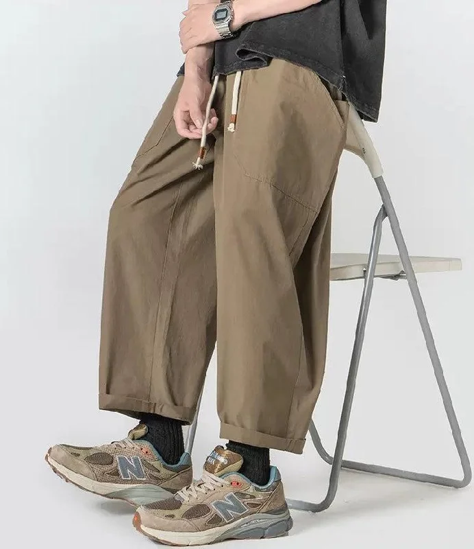 Stylish Fit Drawstring Wide Leg Pants