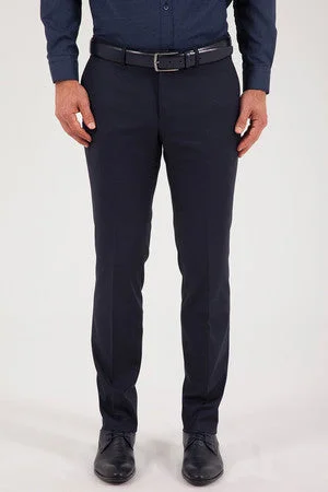 Luxury Customization Dynamic Fit Low Waist Navy Dress Pants