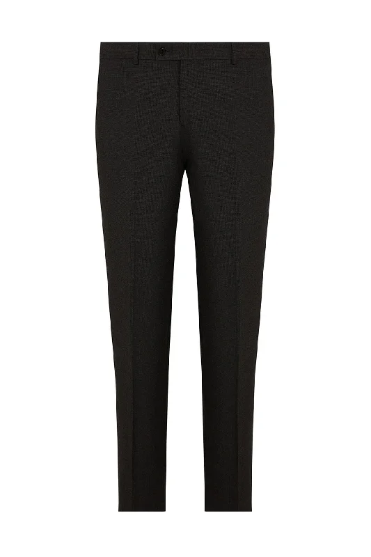 Romantic Temperament Dynamic Fit Low Waist Unpleated Navy Casual Pants, Brown D.