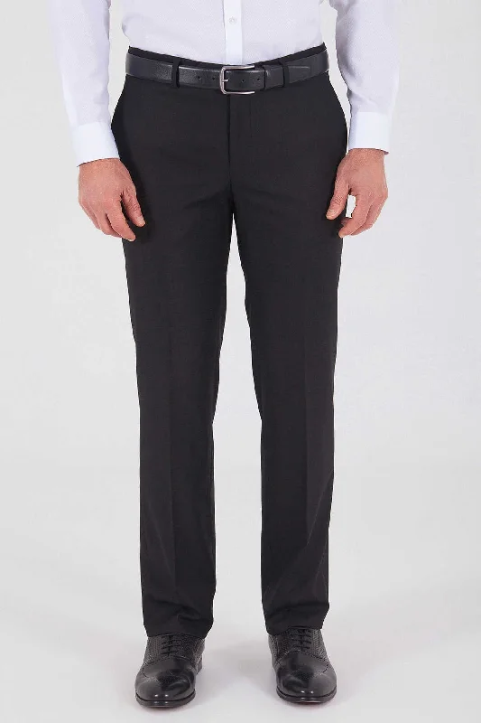 Classic Comfort Dynamic Fit Side Pocket Low Waist Black Dress Pants