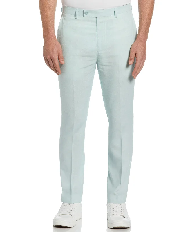 High-end Design Slim Fit Linen Blend Suit Pant