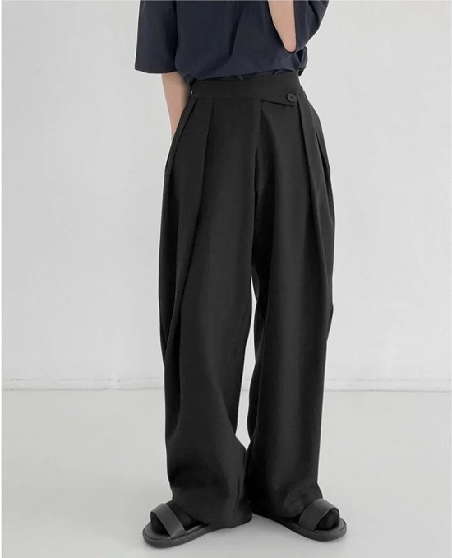 All-Day Wear High Waist Wide-Leg Casual Pants