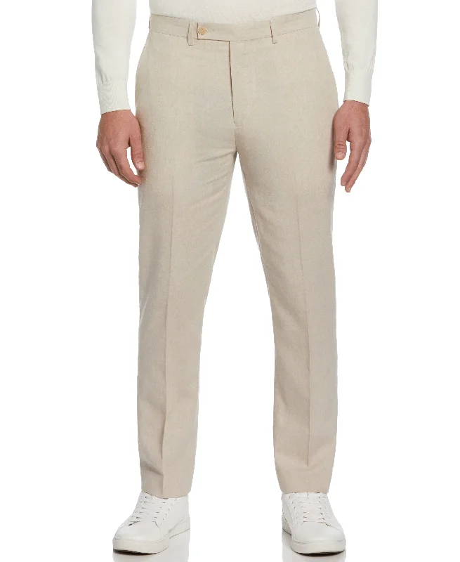 Elegant Design Slim Fit Linen Blend Suit Pant
