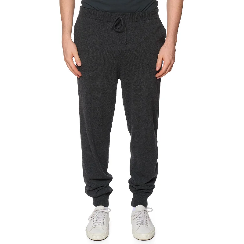 Warm Winter Series LUCA FALONI Charcoal Gray Cashmere Sweatpants NEW US XL Slim