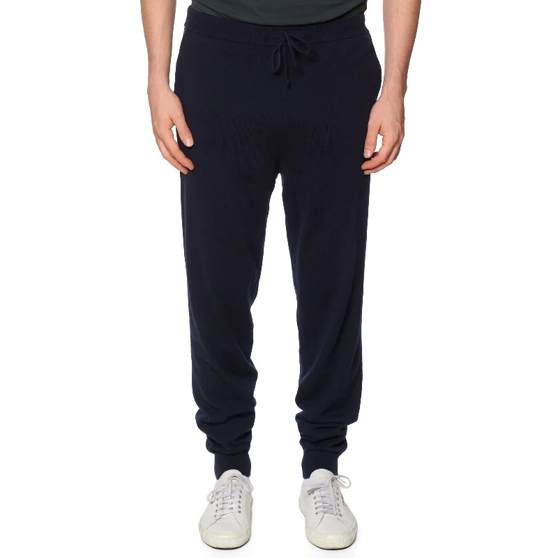 Low-key Luxury LUCA FALONI Midnight Blue Cashmere Sweatpants NEW US XL