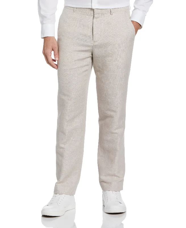 Relaxed Dresses Natural Linen Blend Suit Pant