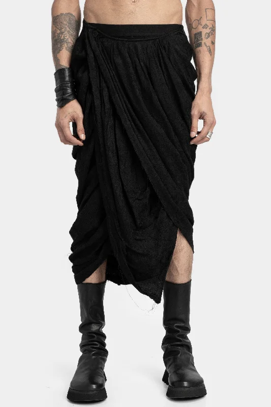 Soft Fabric Looks Rayon jacquard pleated skirt