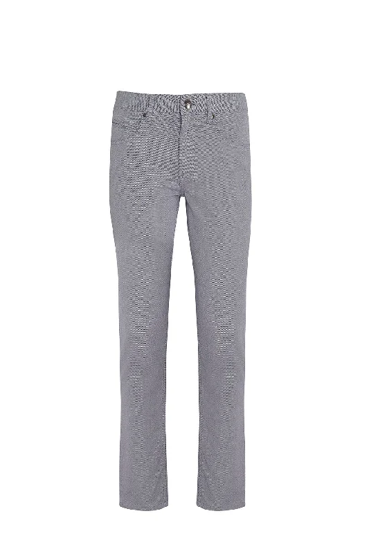 Casual Chic Wear Regular Fit 5 Pocket High Waist Cotton Marine Casual Pants