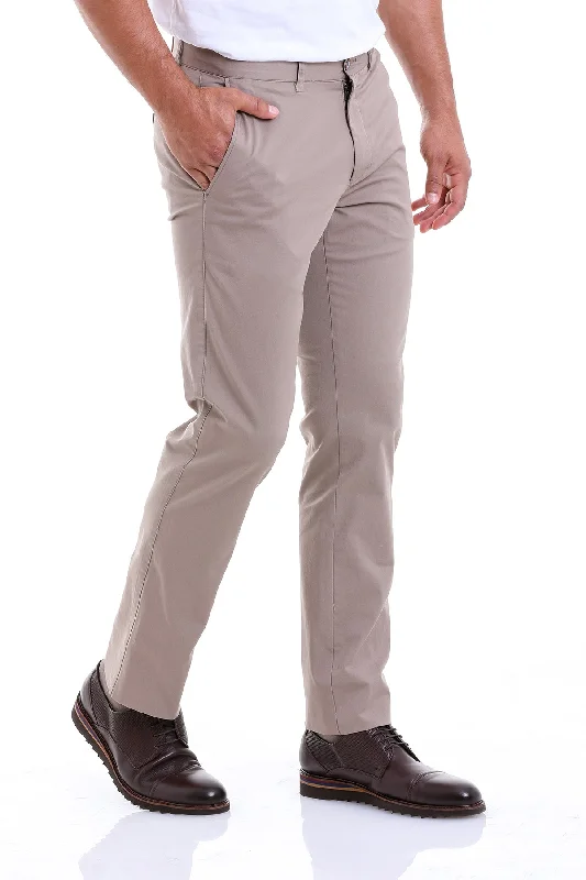 Lazy Style Regular Fit Side Pocket High Waist Mink Cotton Casual Pants