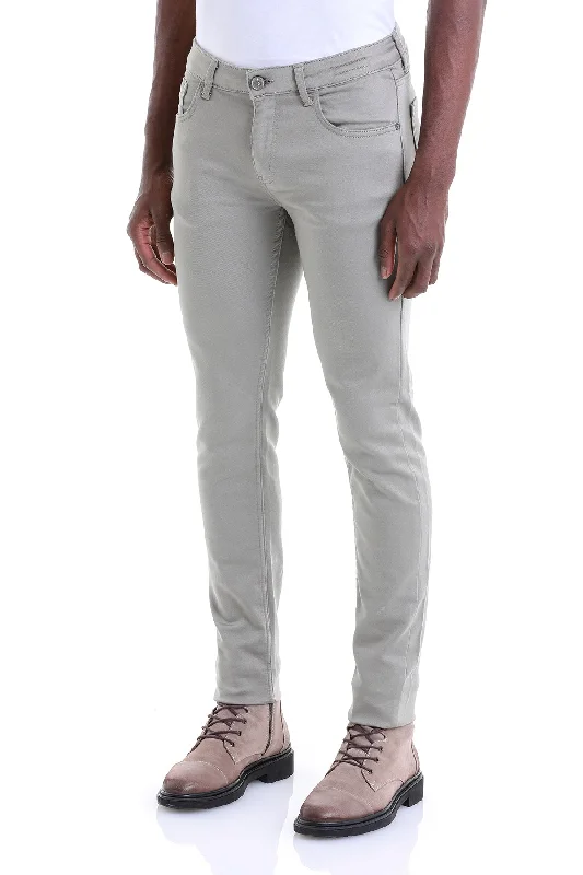 Soft And Comfortable Slim Fit 5 Pocket Rock Cotton Casual Pants