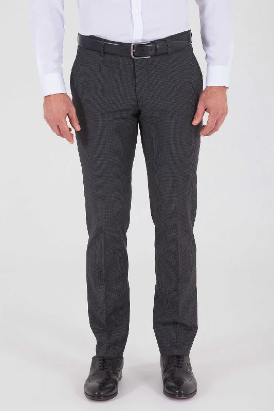 Easy Comfort Style Slim Fit Charcoal Low Waist Dress Pants