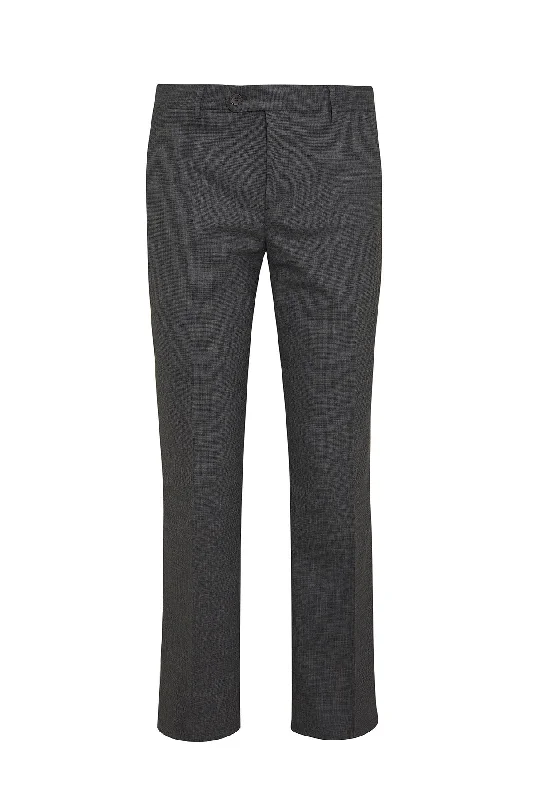 Soft Knitwear Slim Fit Charcoal Side Pocket High Waist Wool Dress Pants