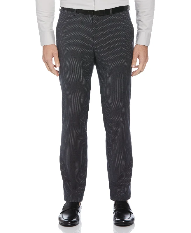 Quality Tailoring Slim Fit Pinstripe Flat Front Suit Pant