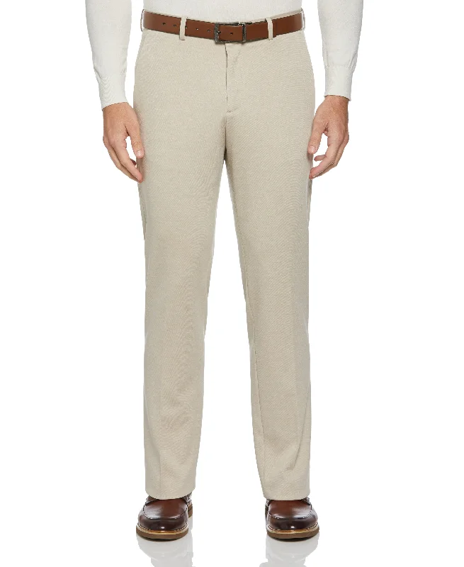 Bright Colors Slim Fit Solid Knit Suit Pant