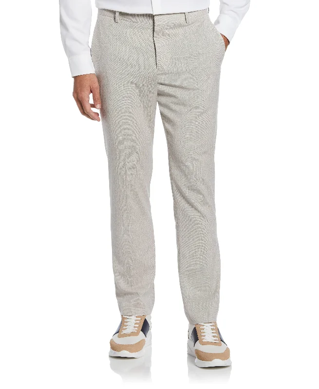 Cozy Look Slim Fit Stretch Linen Blend Pant
