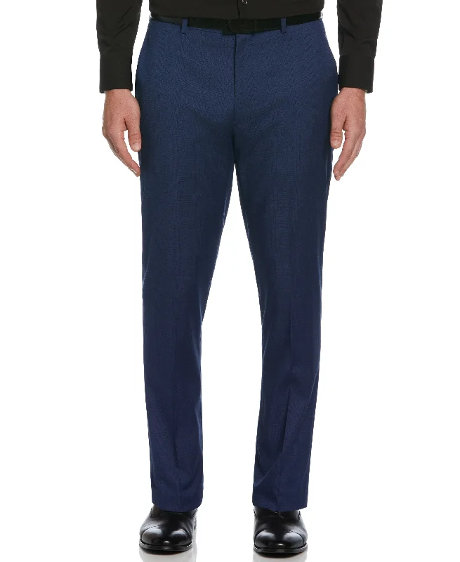 Elegant Design Slim Fit Solid Stretch Suit Pant