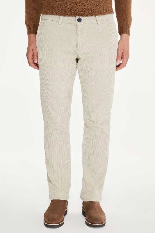 Relaxed Tops Slim Fit White Side Pocket Low Waist Cotton Dress Pants