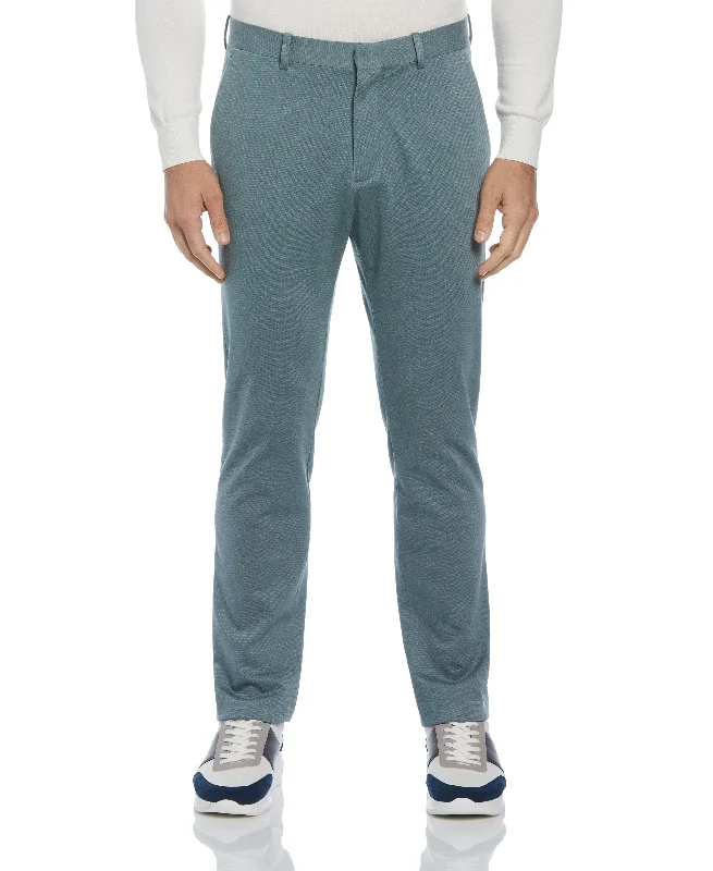 European And American Style Slim Fit Two Tone Smart Knit Suit Pant