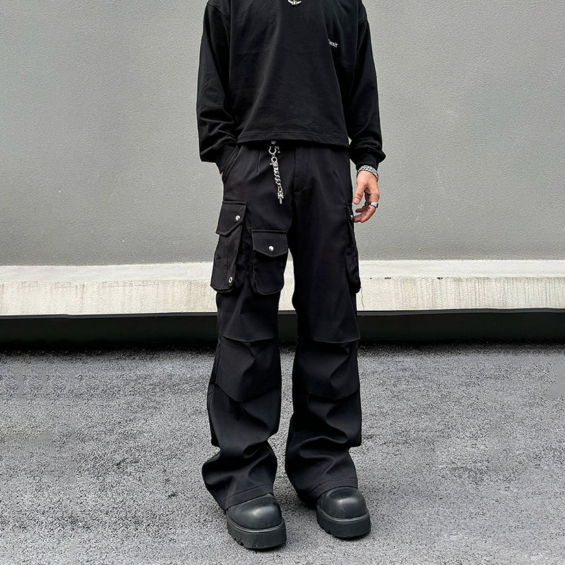 Elegant Tailoring Utility Cargo Pants