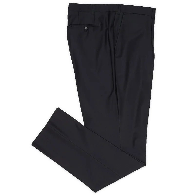 Celebrity Style VANNUCCI MILANO Dark Blue Super 120'S Dress Pants EU 60 NEW US 44
