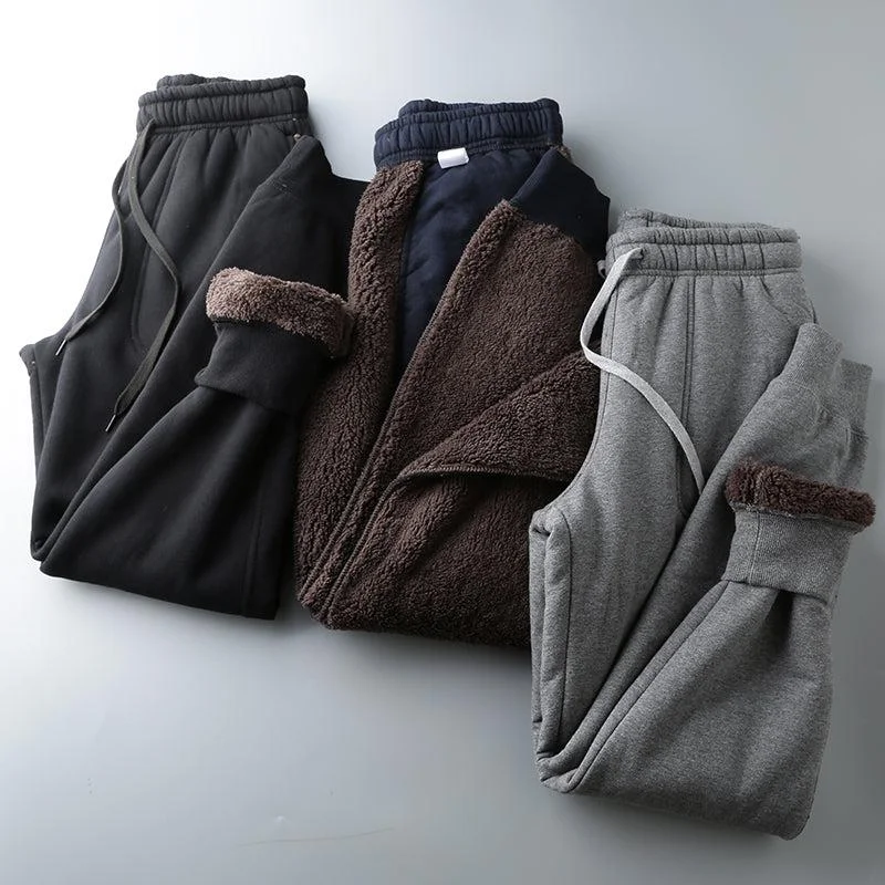 Simple Chic Velvet Fleece Jogging Pants