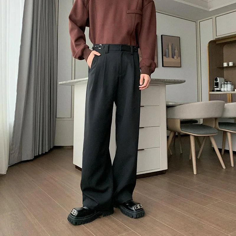 Light Fit Wide-leg Drape Suit Pants