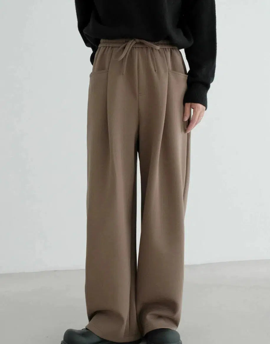 Girl Style Wide-Leg Drawstring Sweatpants