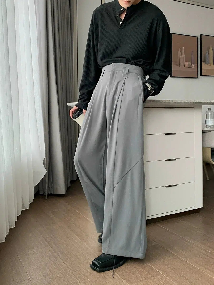 Casual Choice Wide-Leg High-Waist Casual Pants