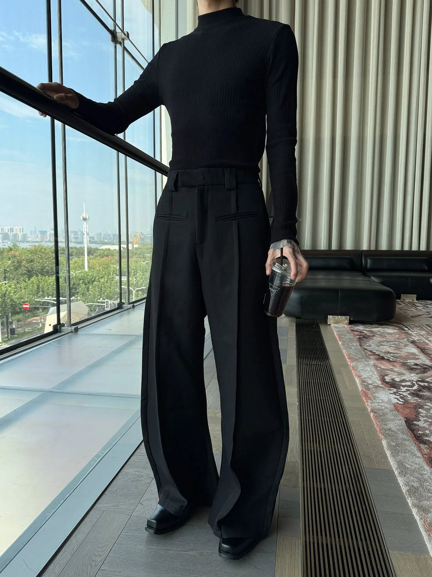 Sweet Style Wide-Leg Relaxed Fit Casual Pants