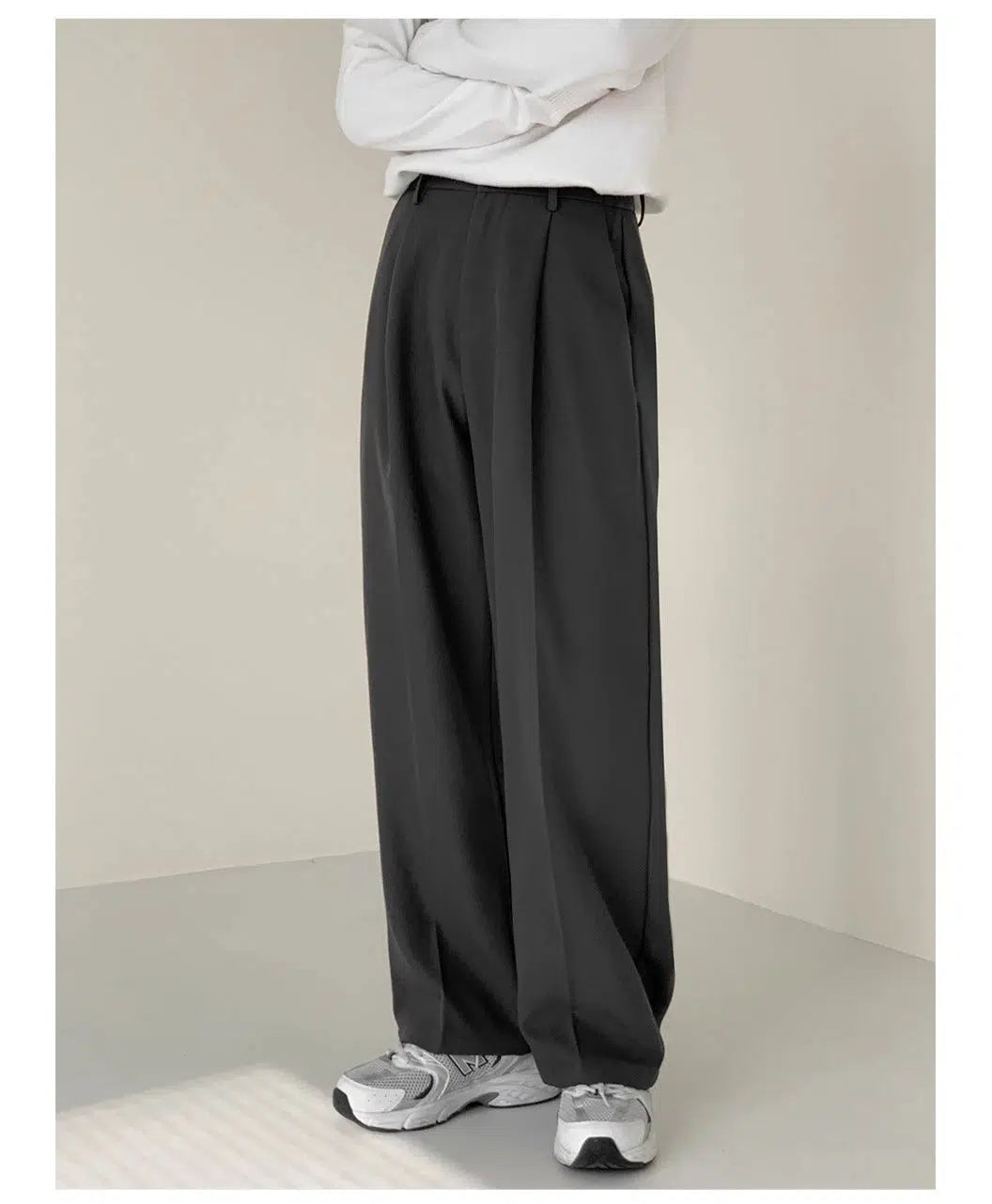 Comfortable Looks Wide Leg Suit Pants
