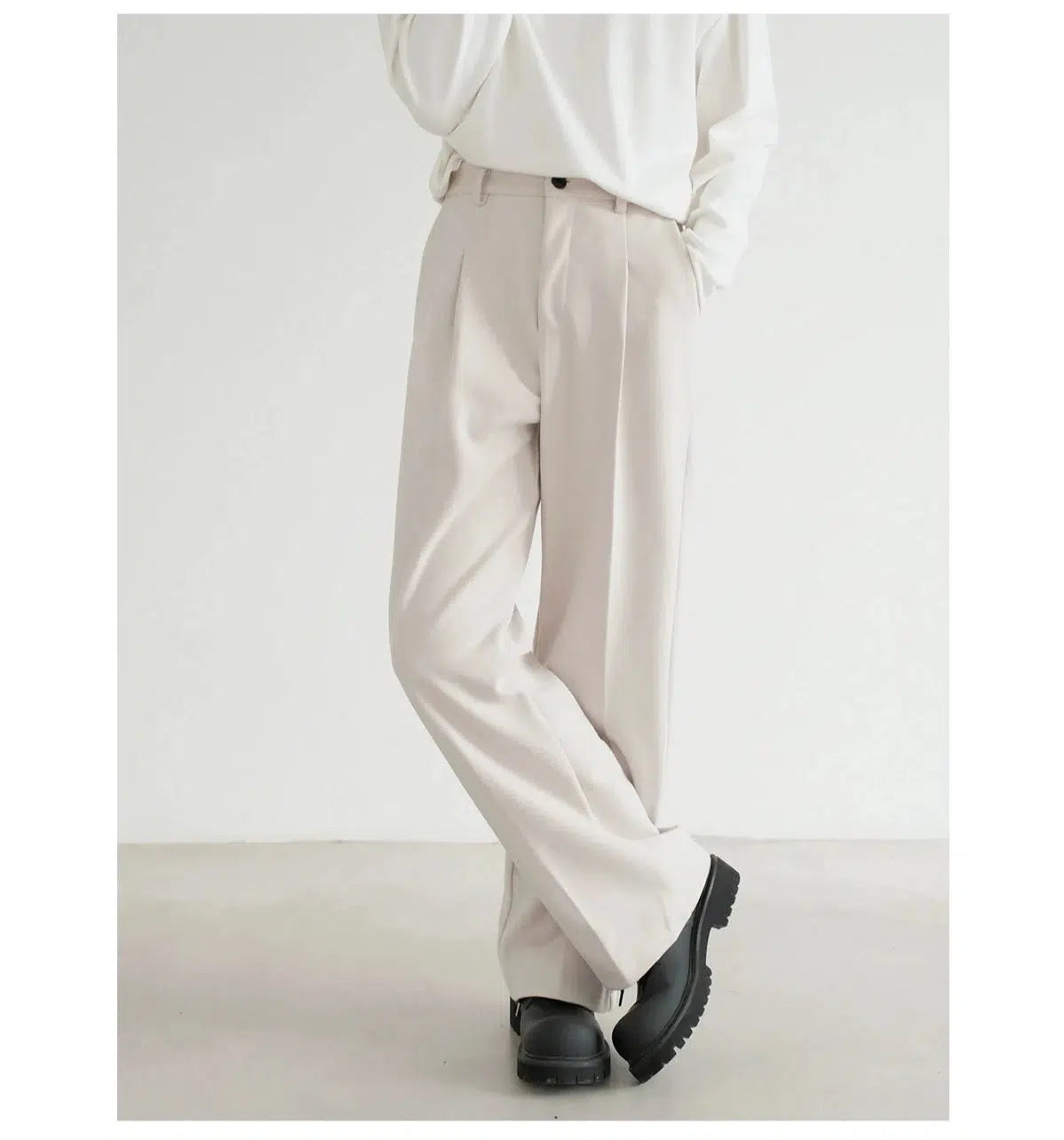 High-end Wear Wide-Leg Tailored Pants