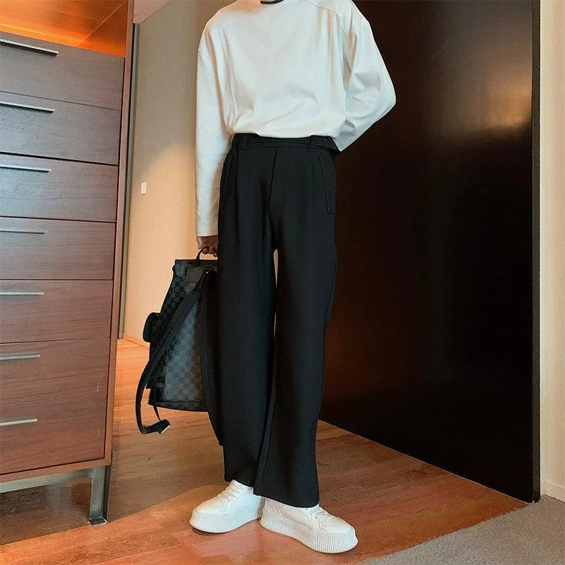 Weekend Style Winter Pleated Pants Plus Velvet
