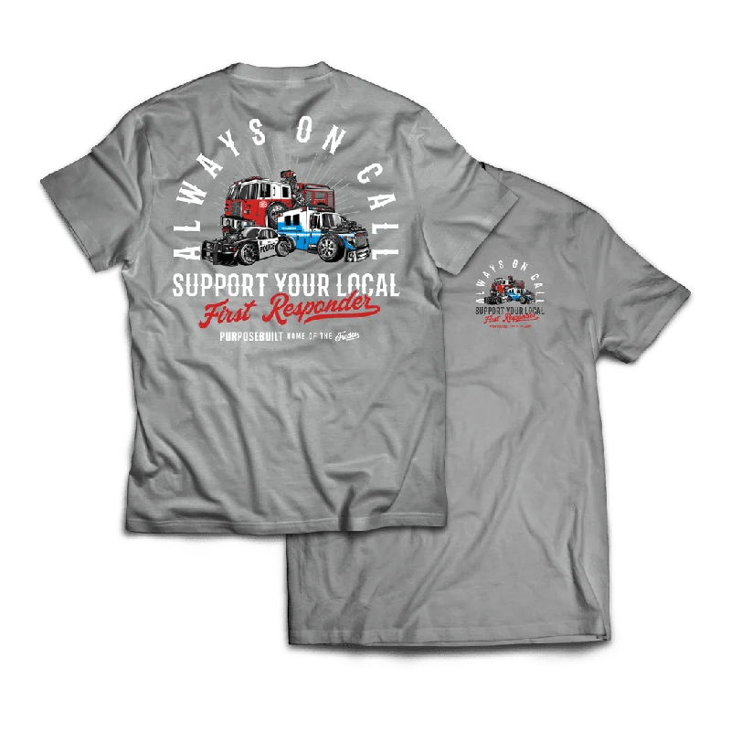 Urban Style Support your Local First Responder Tee, Gray