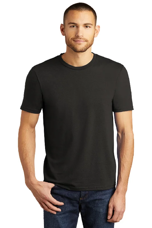 Economic Outlook District Mens Perfect Tri Short Sleeve Crewneck T-Shirt - Black