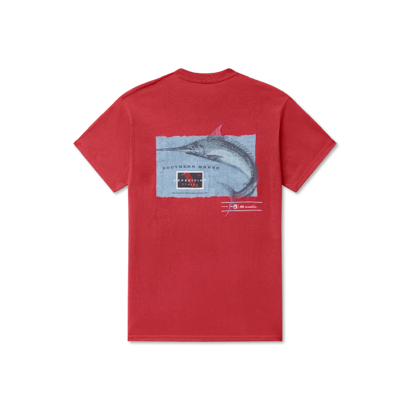 Comfortable Lounge Wear Expedition Series Tee - Marlin