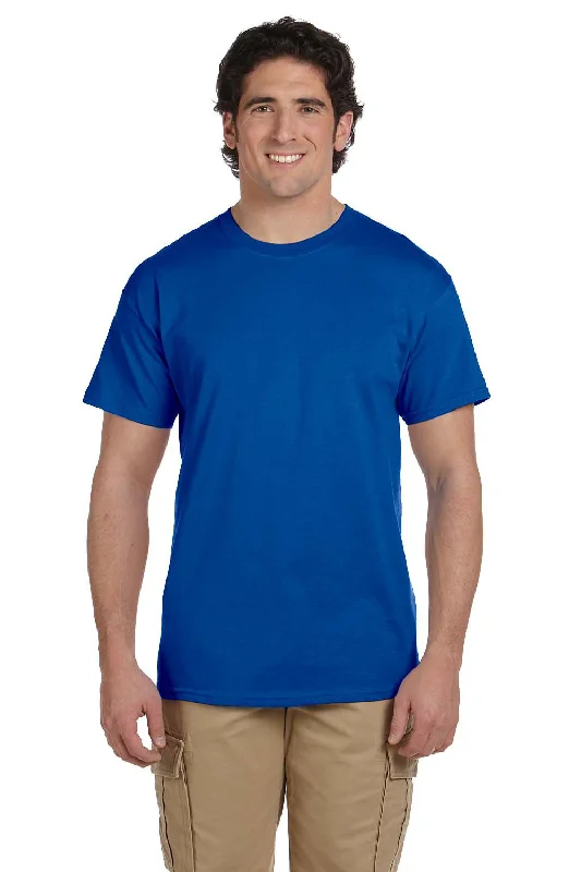 Low-key Luxury Fruit Of The Loom Mens HD Jersey Short Sleeve Crewneck T-Shirt - Royal Blue