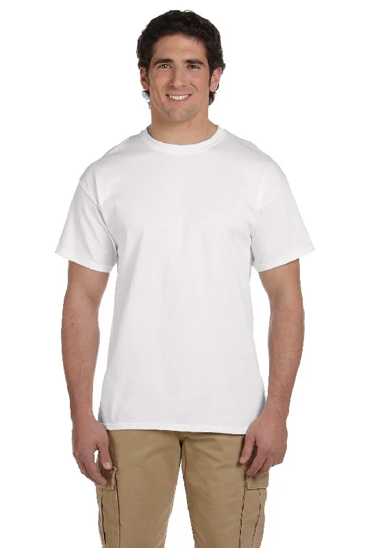 Classic Series Fruit Of The Loom Mens HD Jersey Short Sleeve Crewneck T-Shirt - White