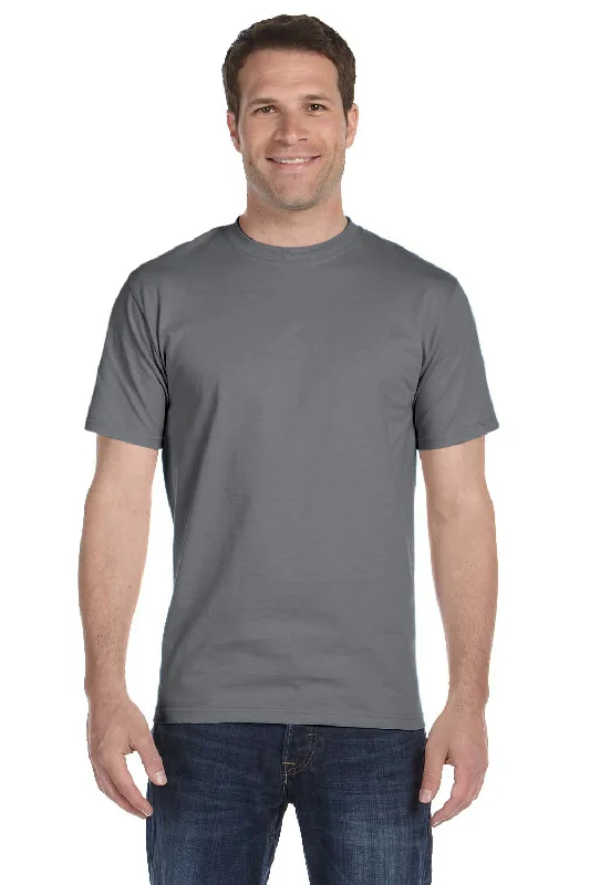 Light Dressing Gildan Mens DryBlend Moisture Wicking Short Sleeve Crewneck T-Shirt - Gravel Grey