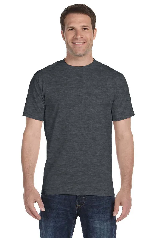 Cozy Pants Gildan Mens DryBlend Moisture Wicking Short Sleeve Crewneck T-Shirt - Heather Dark Grey